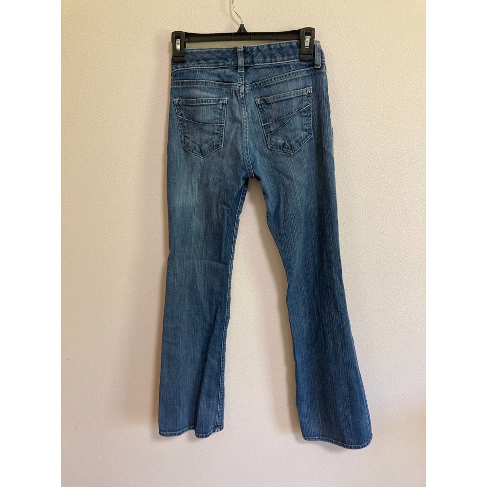 Gap Curvy Low Rise Size 4 Regular Denim Blue Jeans Women Pockets - Picture 7 of 9